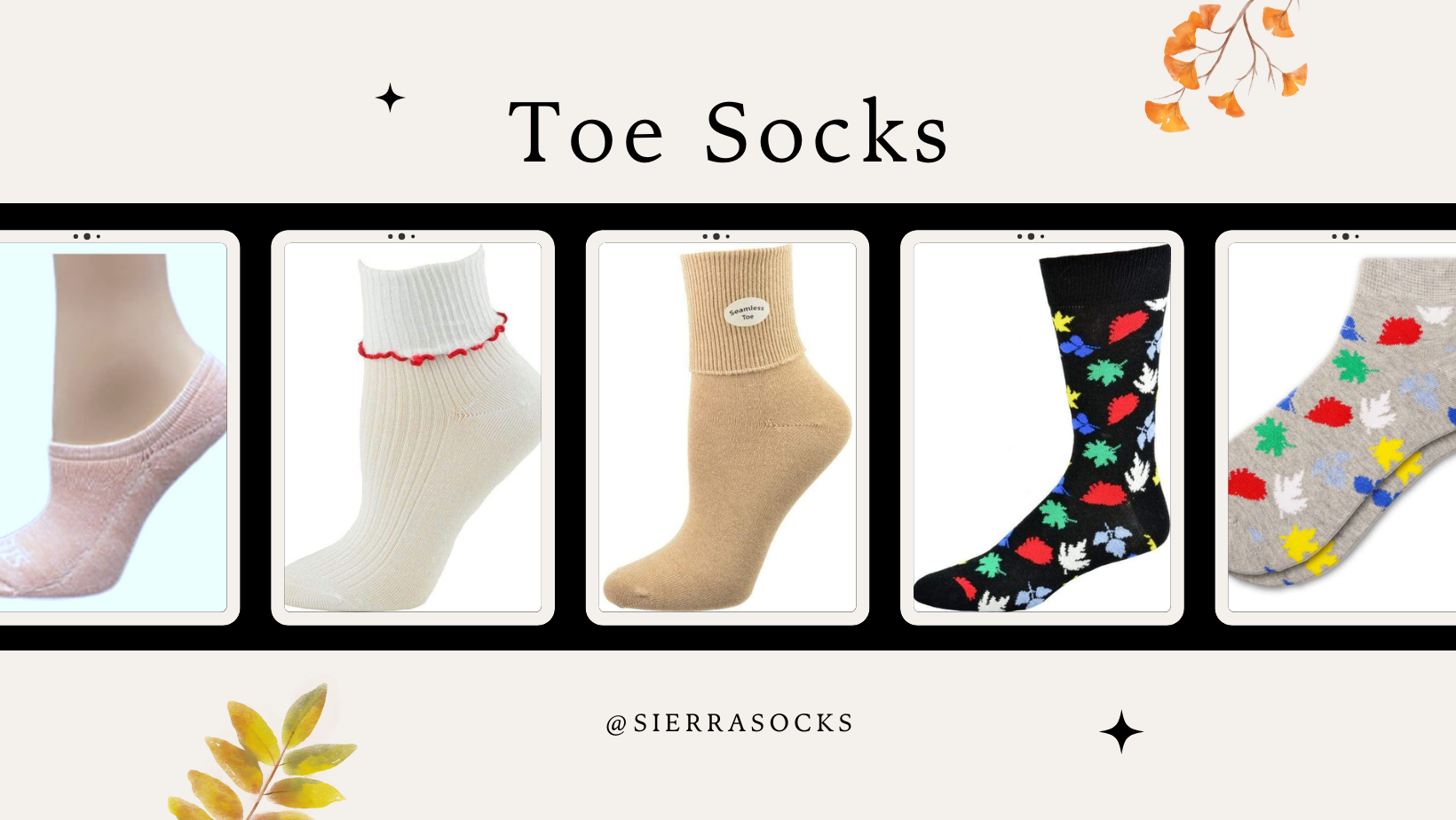 Premium Quality Toe Socks For Women Sierra Socks