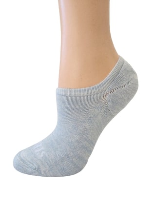 Buy lt-blue Women's No-Show Bamboo Performance Socks with Arch Support