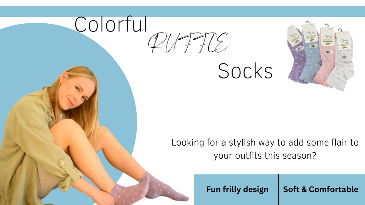 Get Colorful Ruffle Socks For Women Online