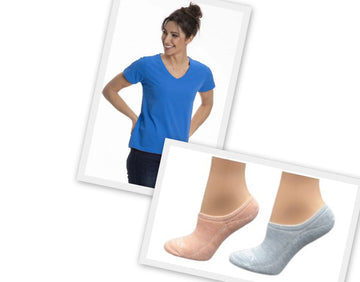 V-Neck T-Shirt & Sock Set