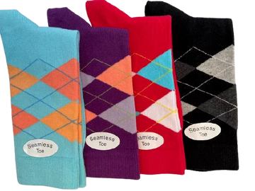 Argyle Crew Socks