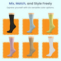 Women's Solid Color Bamboo Crew Socks - 3 Pairs