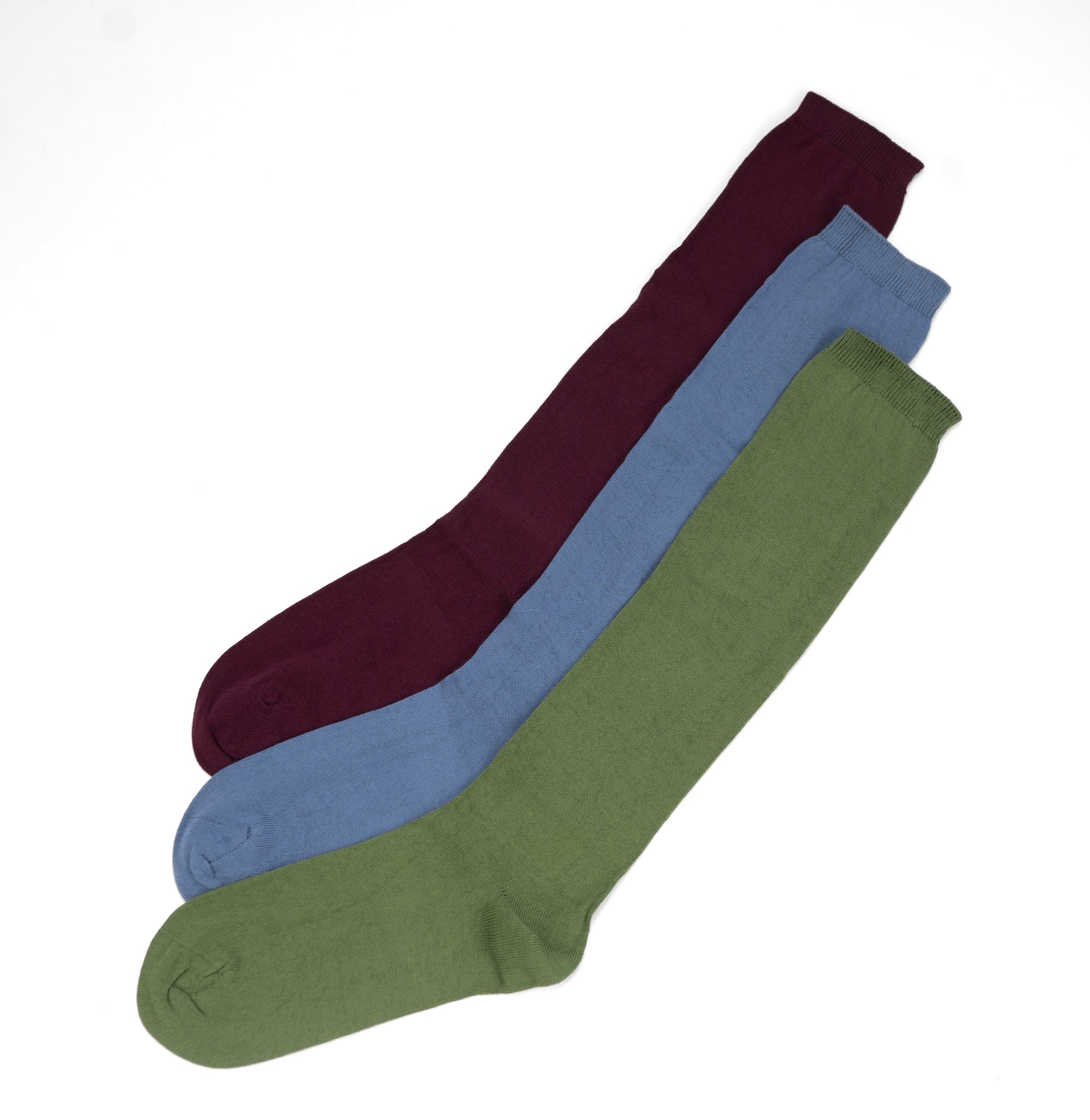 Women's 100% Combed Cotton Knee Hi 3 Pair Pack