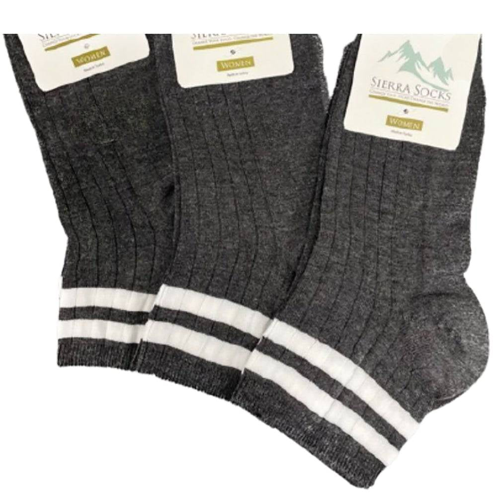 Women's Rayon Quarter Hi Performance Ankle Socks Striped Fun and Sporty Socks for Girls, Women and Teens