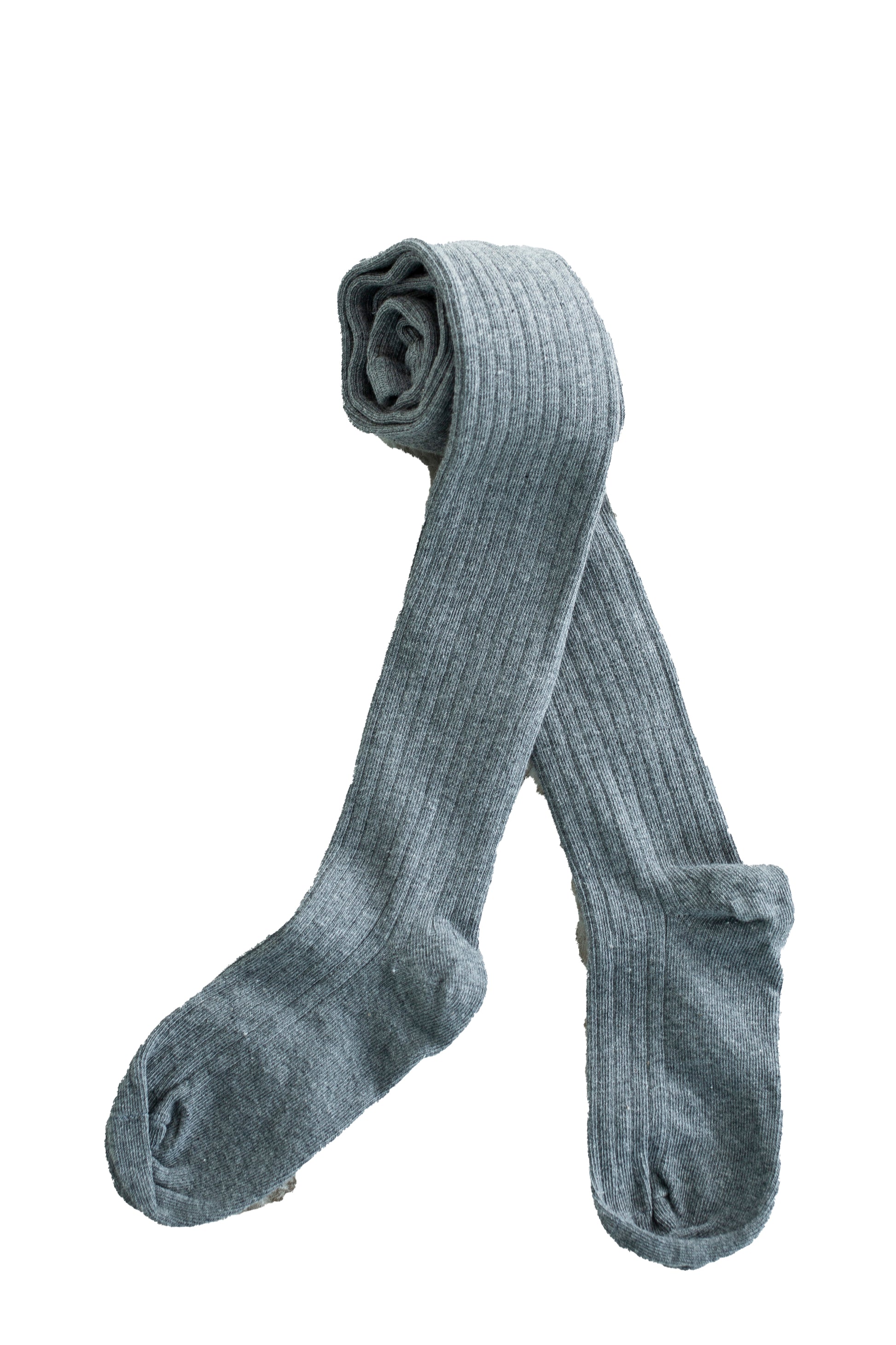 Young Girls and Tweens Combed Cotton Ribbed Tights, School Uniform Seamless Toe Comfortable All-Day Wear