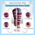Lambswool Colorful Leg Warmers for Women, Girls and Teens