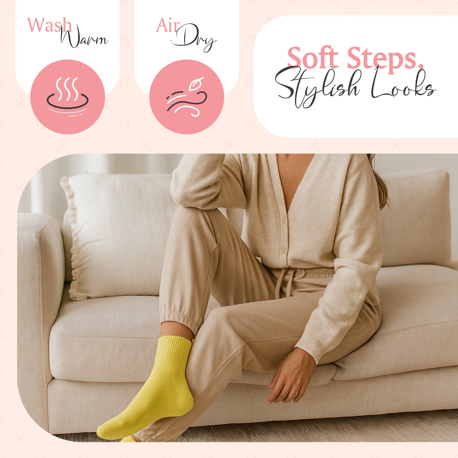 Diabetic/Arthritic Cushioned Cotton Ankle Socks 3 Pack Women Socks