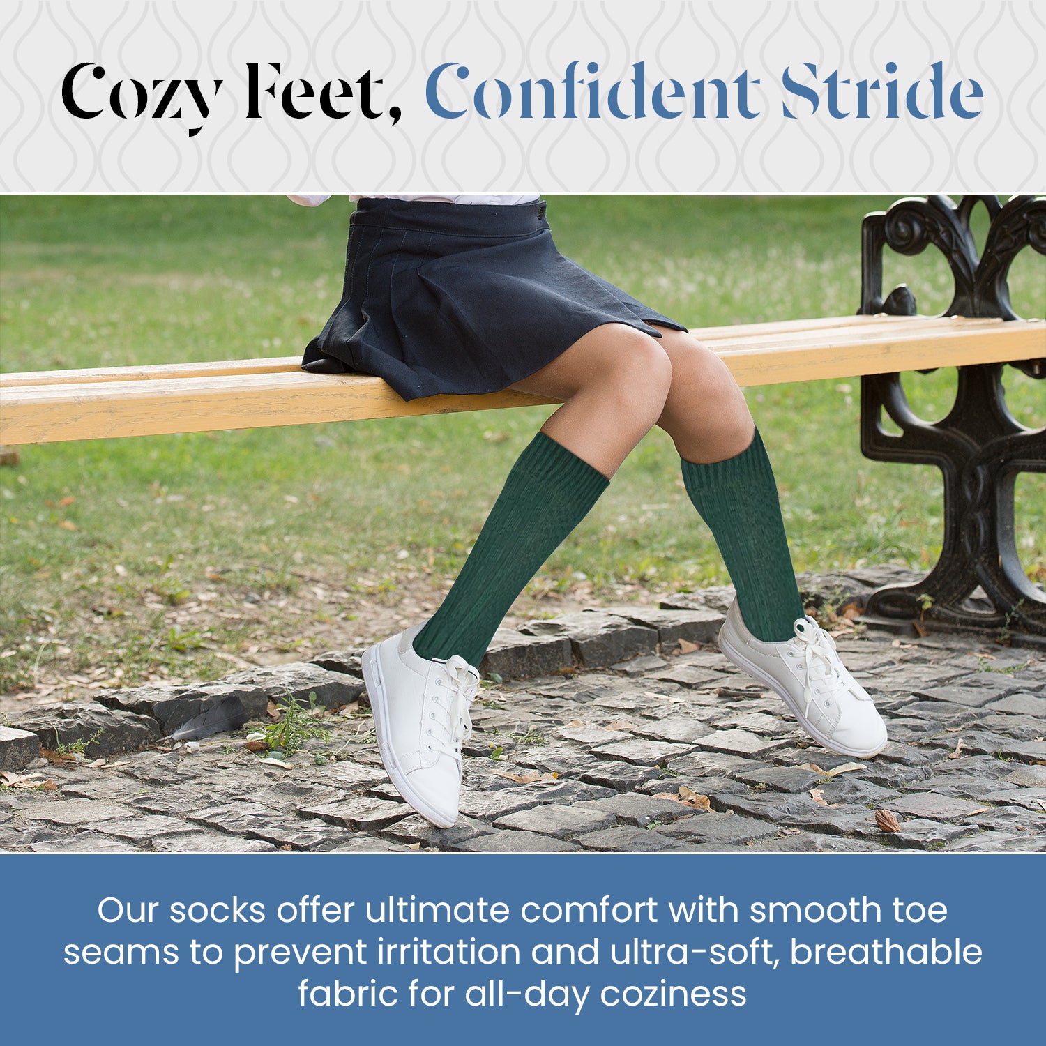 Classic Cable Knit Acrylic Knee High Socks 3 Pair Packs