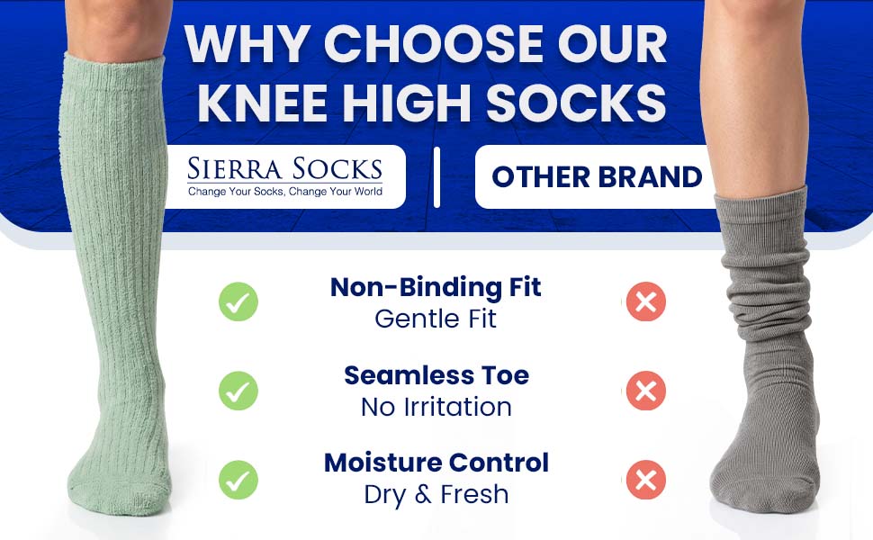 Solid Color Ribbed Crew Turn cuff Soft Acrylic Socks 3 Pair Pack Socks