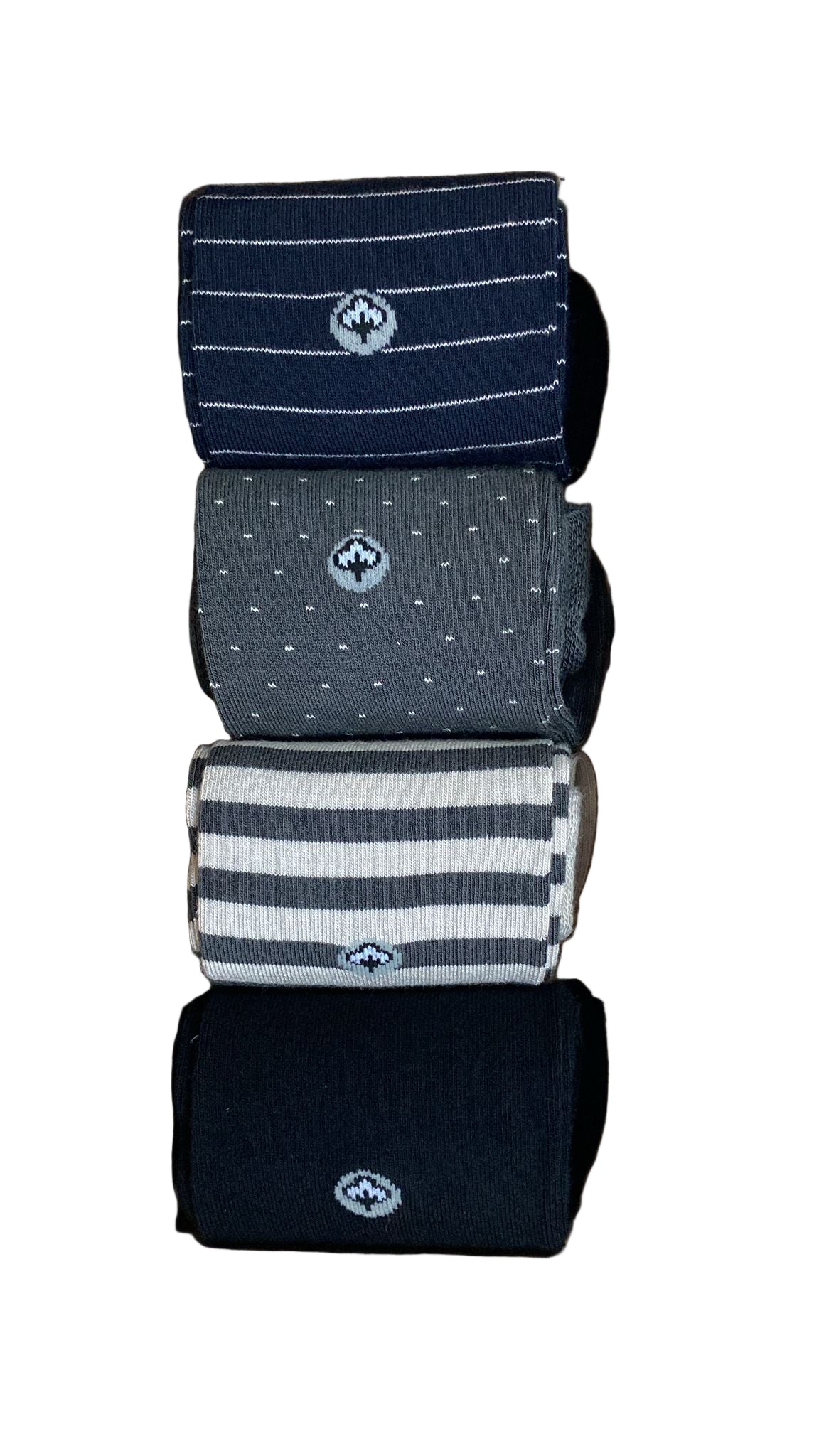 Men’s Viscose Crew Dress Socks – Breathable, Soft & Silky Comfort - 4 Pair Boxed Set - Ready for Gift Giving!