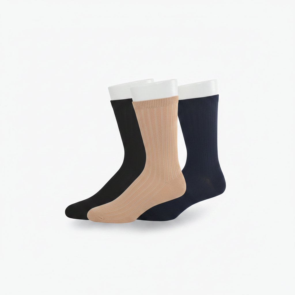 Boys & Girls Crew Socks in Pima Cotton Classic Colors - Great for School Uniforms in Convenient 3 Pair Packs