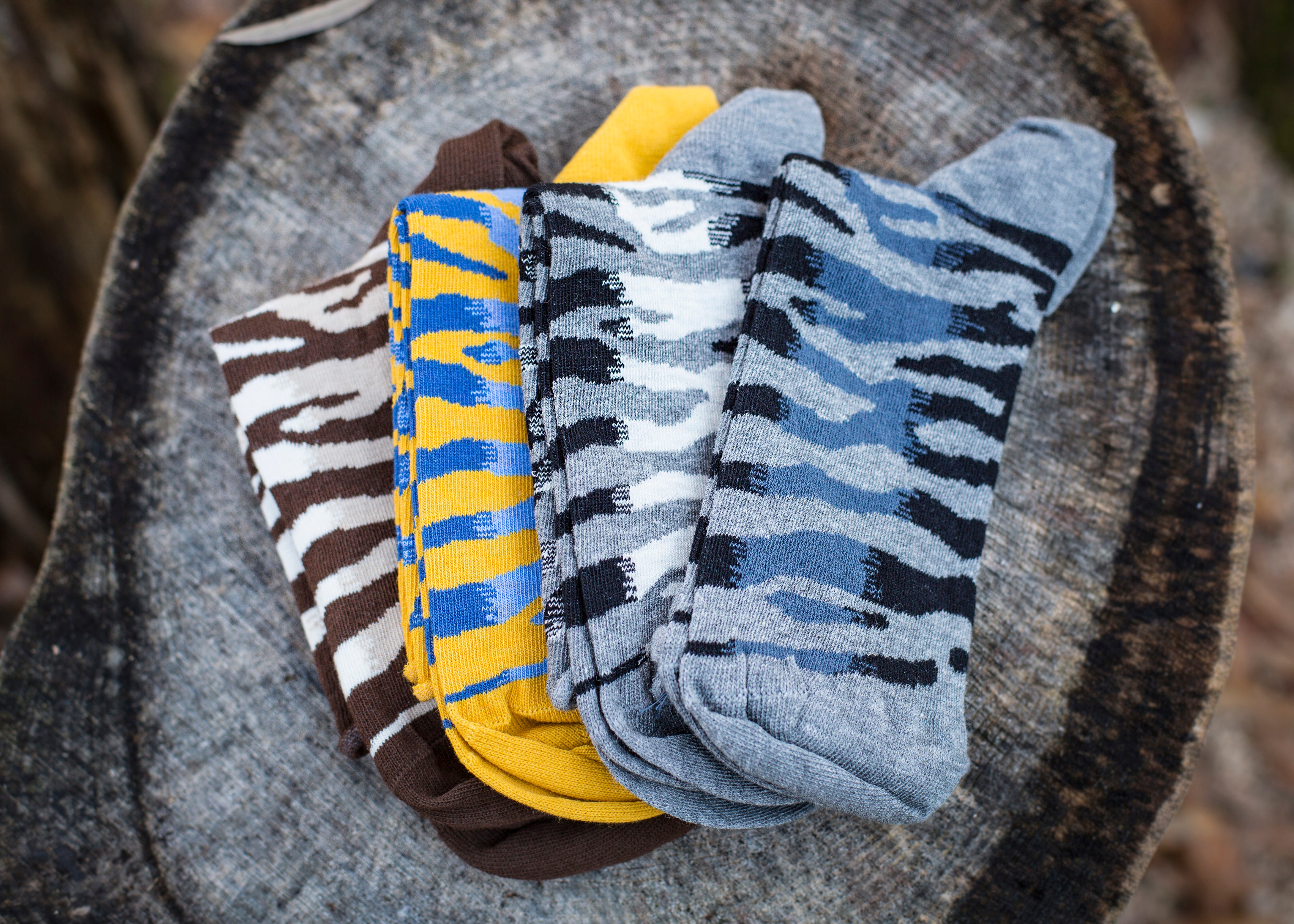 Sierra Socks Zebra Pattern Hi Anklet Casual Cotton Womens 2 Pair Socks