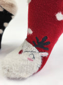 Women's Crew Socks for Winter and Christmas - 2 Pair Packs Colorful Socks for the Holidays