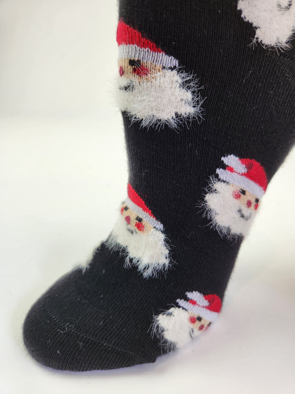 Women's Crew Socks for Winter and Christmas - 2 Pair Packs Colorful Socks for the Holidays