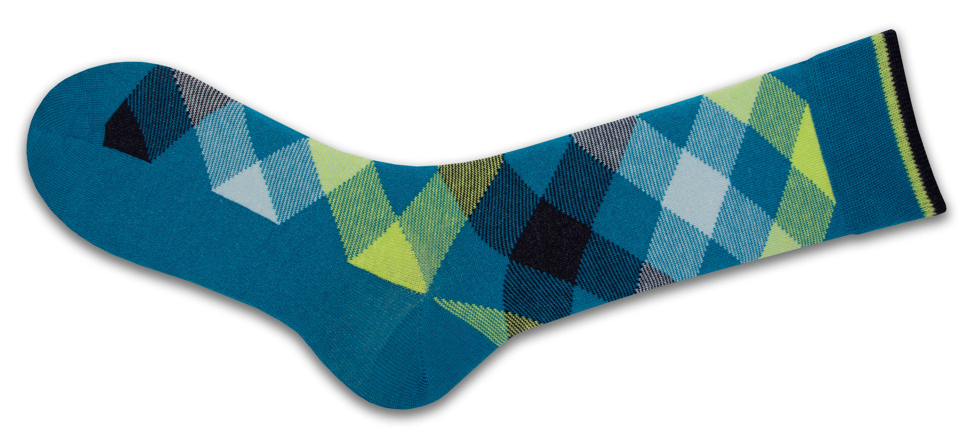 Men's Dress Casual 3 Pair Pack Combed Cotton Crew Argyle Socks
