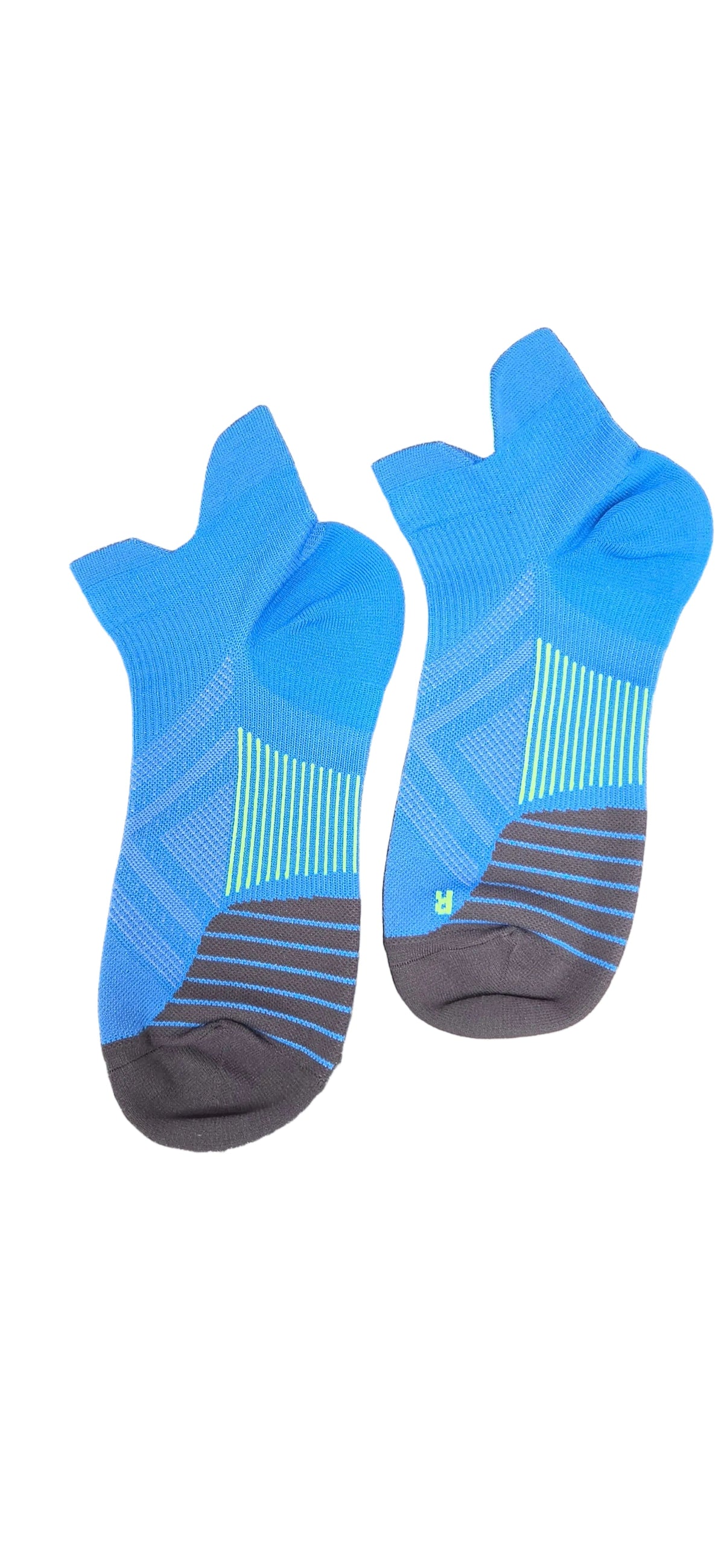 Unisex No-Show Ankle Compression Sports Socks 15–20 mmHg with Enhanced Arch Support & Heel Tab