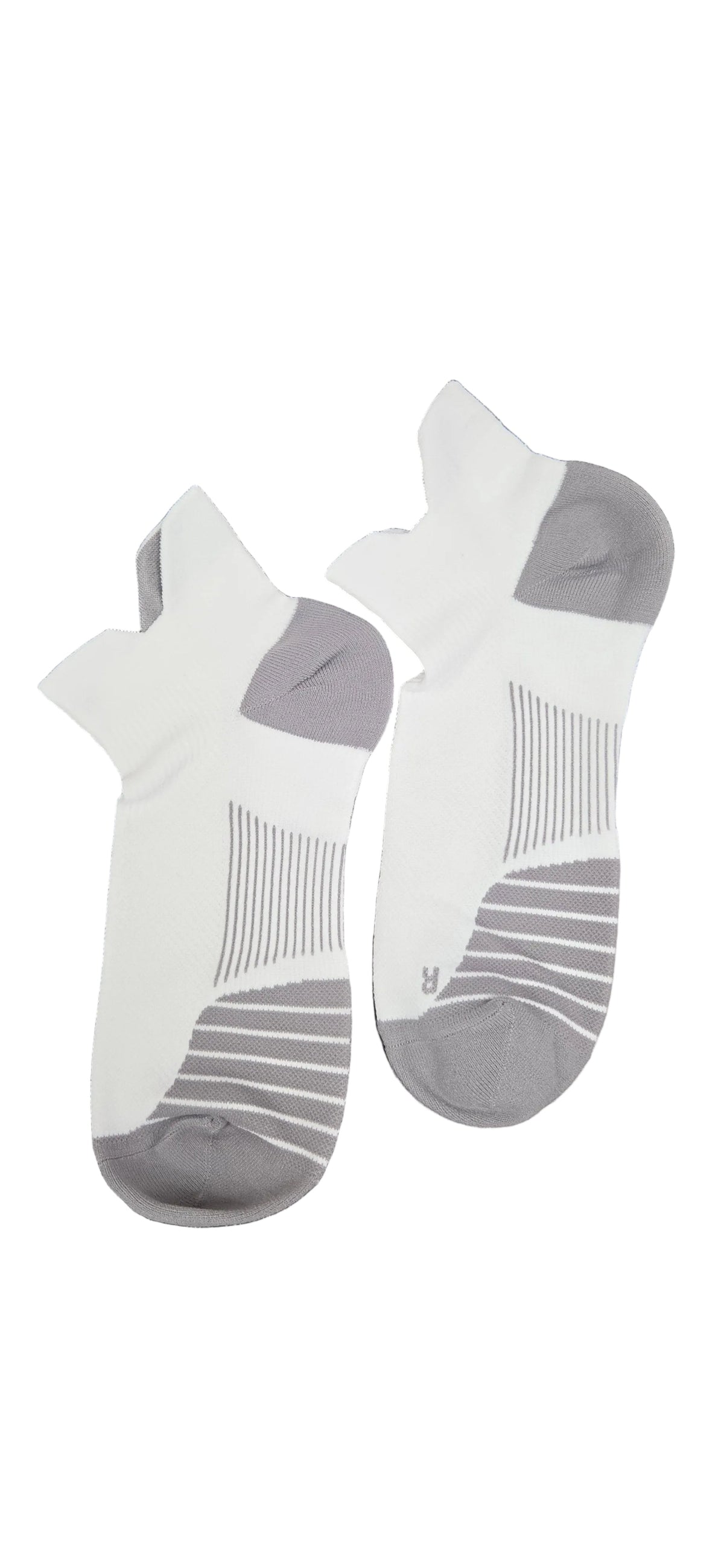 Unisex No-Show Ankle Compression Sports Socks 15–20 mmHg with Enhanced Arch Support & Heel Tab