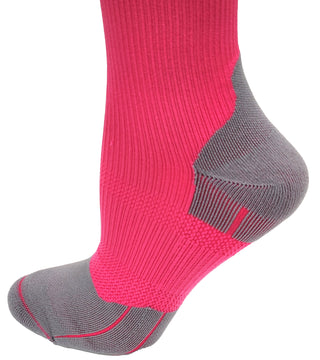 Buy fuchsia Firm Support Colorful Compression Socks 20-30 mmHg for Men and Women