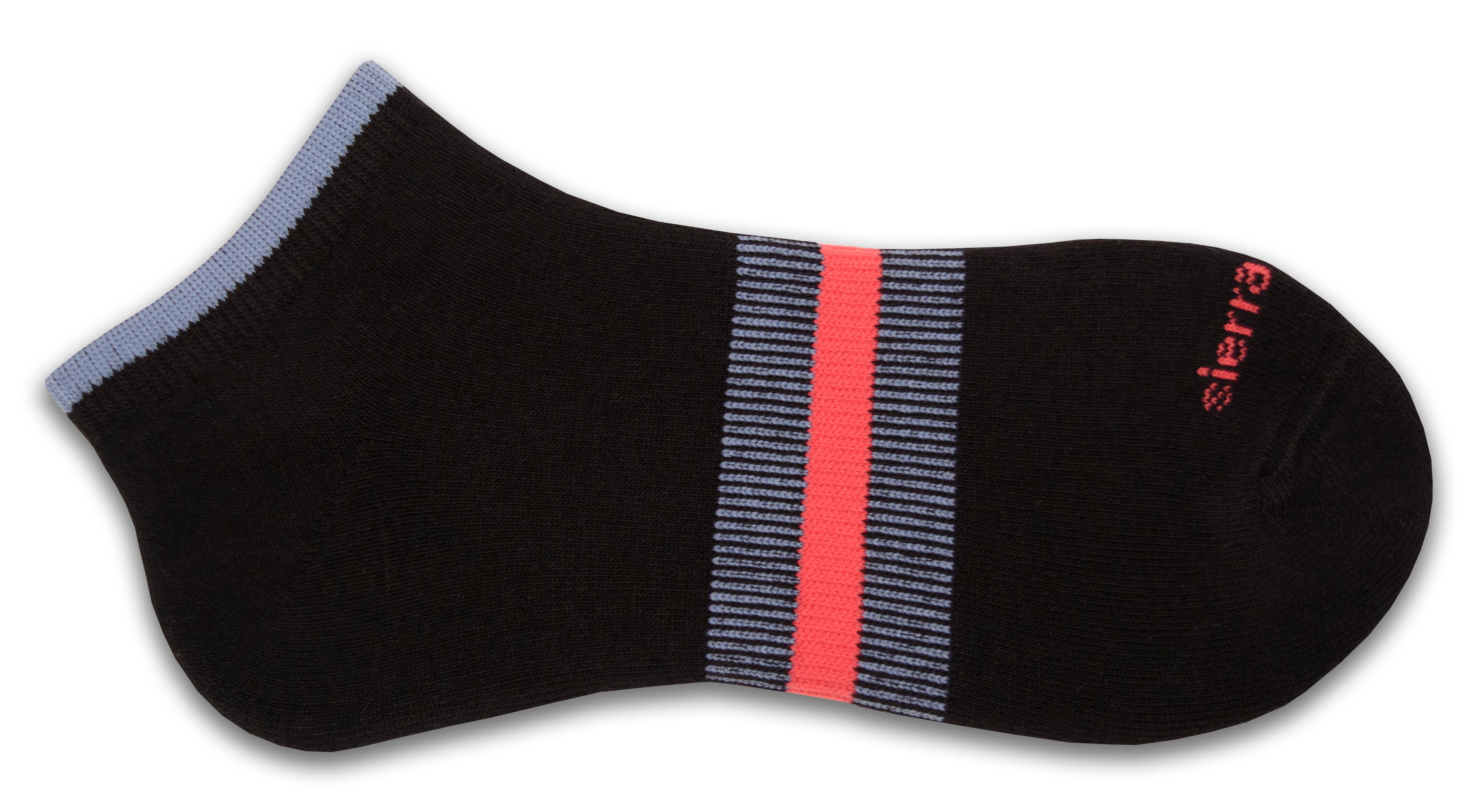 Tipped Cushioned Arch Support No Show Ankle Hi Performance Cotton Socks for Women