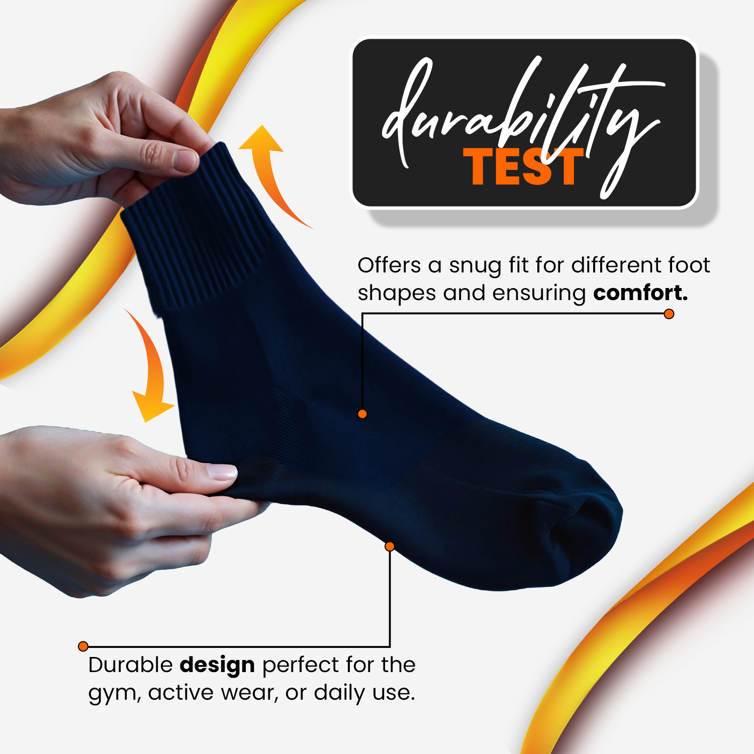 Turn Cuff Organic Cotton Seamless Toe in Convenient 3 Pair Packs