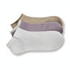3 Pair Pack Lavender/White/Camel