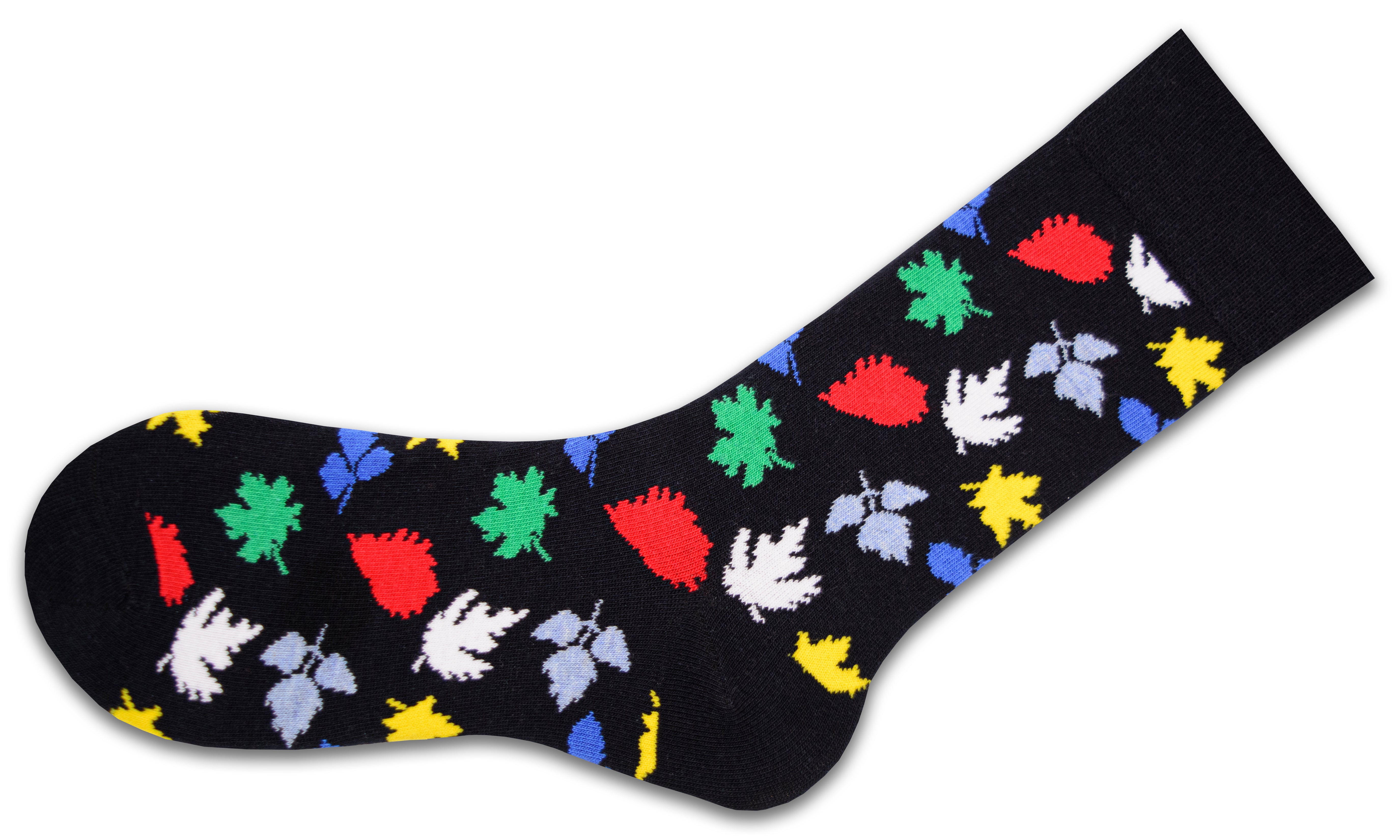 Men's Crew Cotton Socks Great for Fall and Winter Colorful, Fun Socks