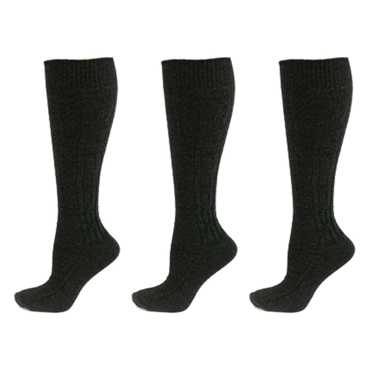 Black Color Knee-High Socks