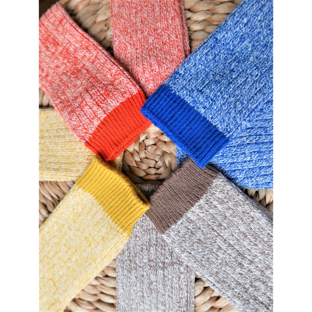 Women's Outdoor Boot Hiking Marled Twisted Cotton 2 Pair Pack Socks
