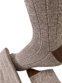 Big and Tall Men's Crew Socks Midweight Cotton Blend in Fashionable Heather Colors