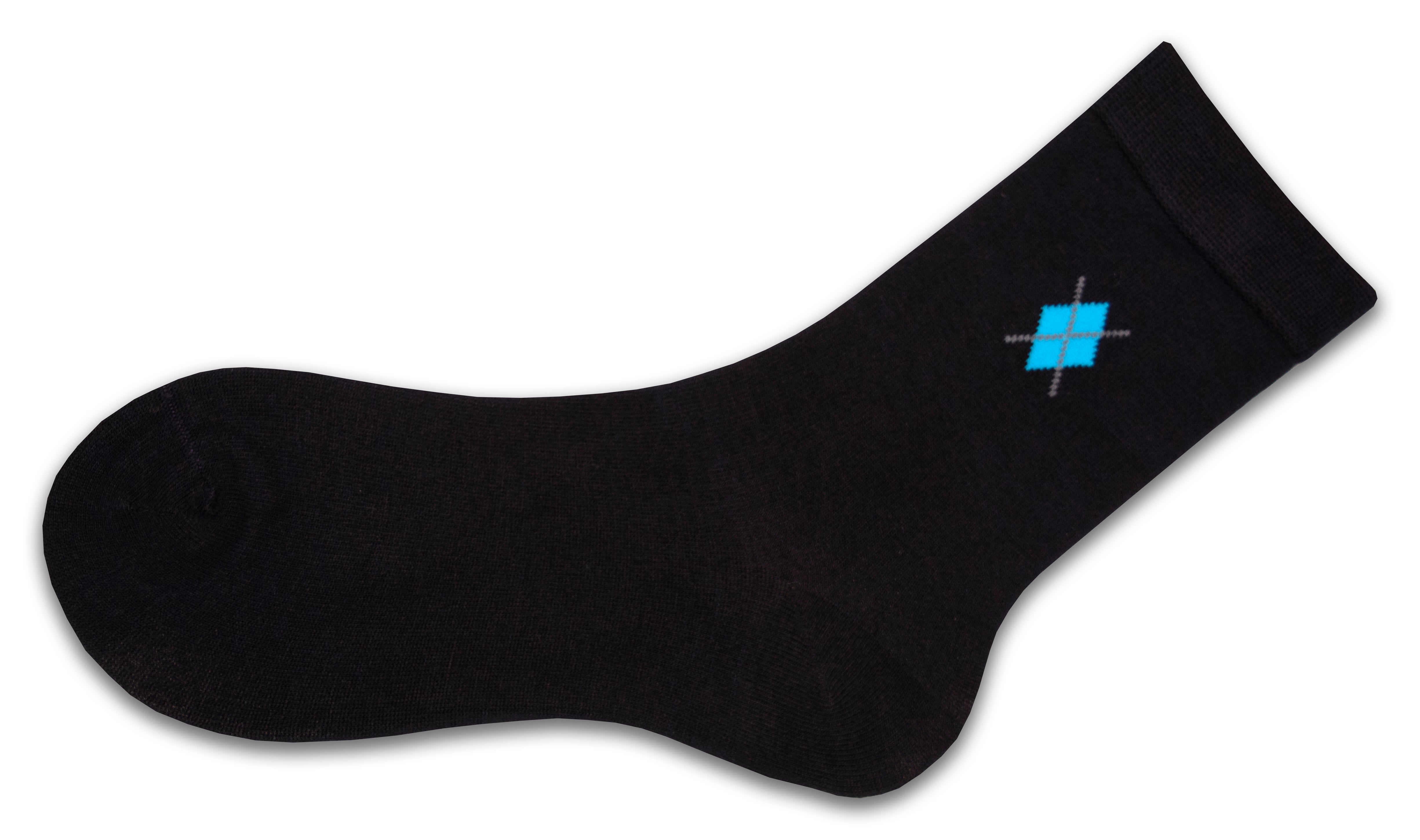 Women's Argyle Pattern Bamboo Crew Socks