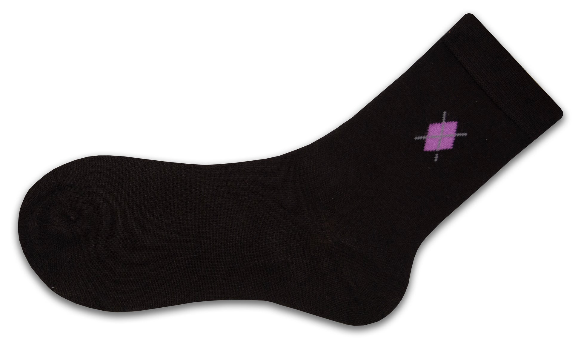 Women's Argyle Pattern Bamboo Crew Socks