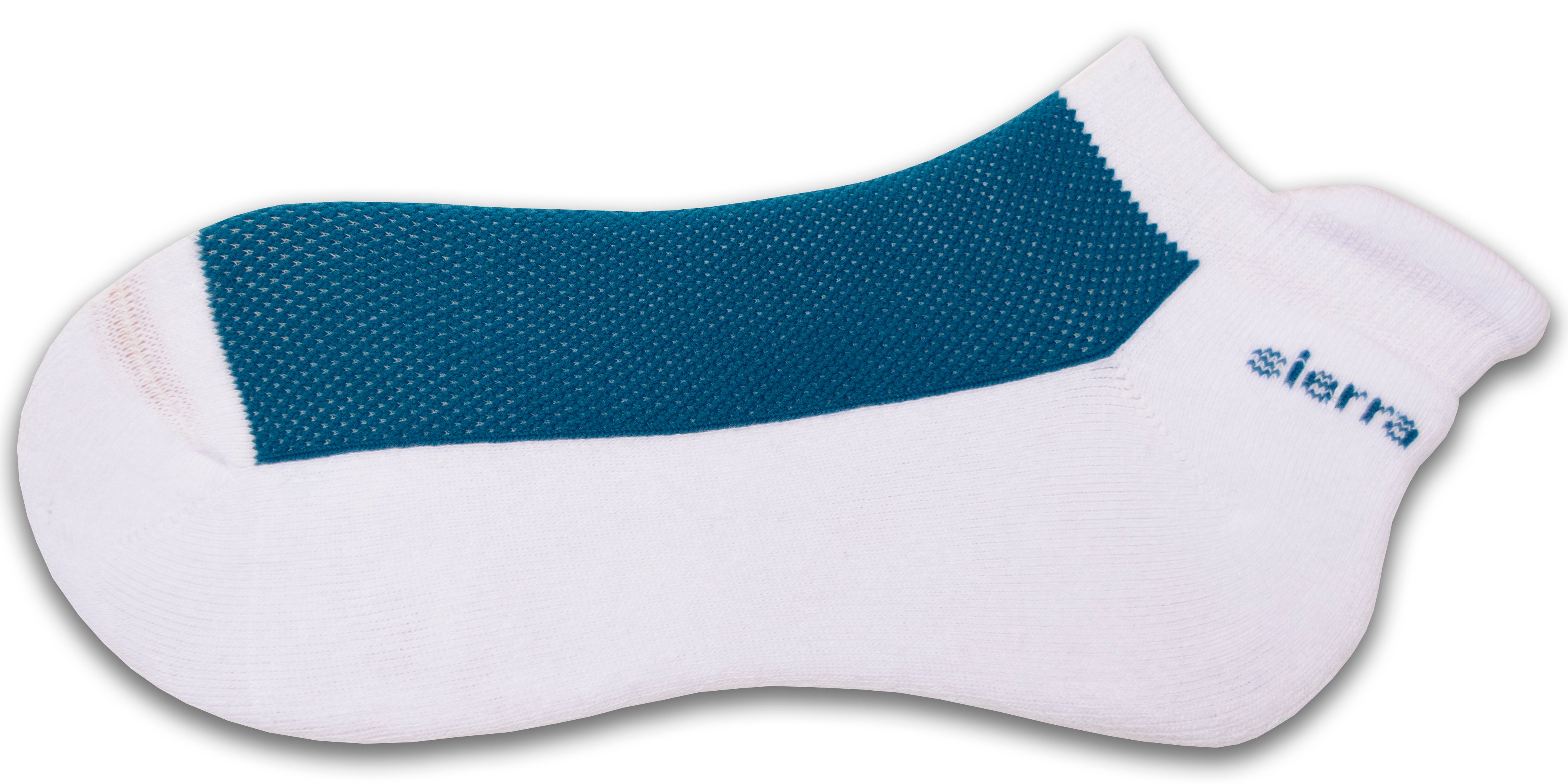 Heel Tab Mesh Top Cotton Anklet Socks with Non-Skid Women's Gripper Socks
