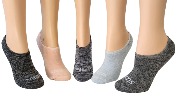 Women's No-Show Bamboo Performance Socks with Arch Support