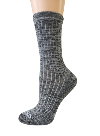 Buy charcoal Women's Bamboo Crew Performance Socks with Arch Support