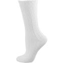 Classic Cable Knit Combed Cotton Crew Socks 2 Pair Pack