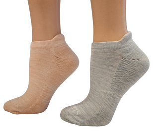 Comprar 2pr-salm-ltbl Women's Bamboo Performance Cushioned Ankle-Hi Socks with Heel Guard