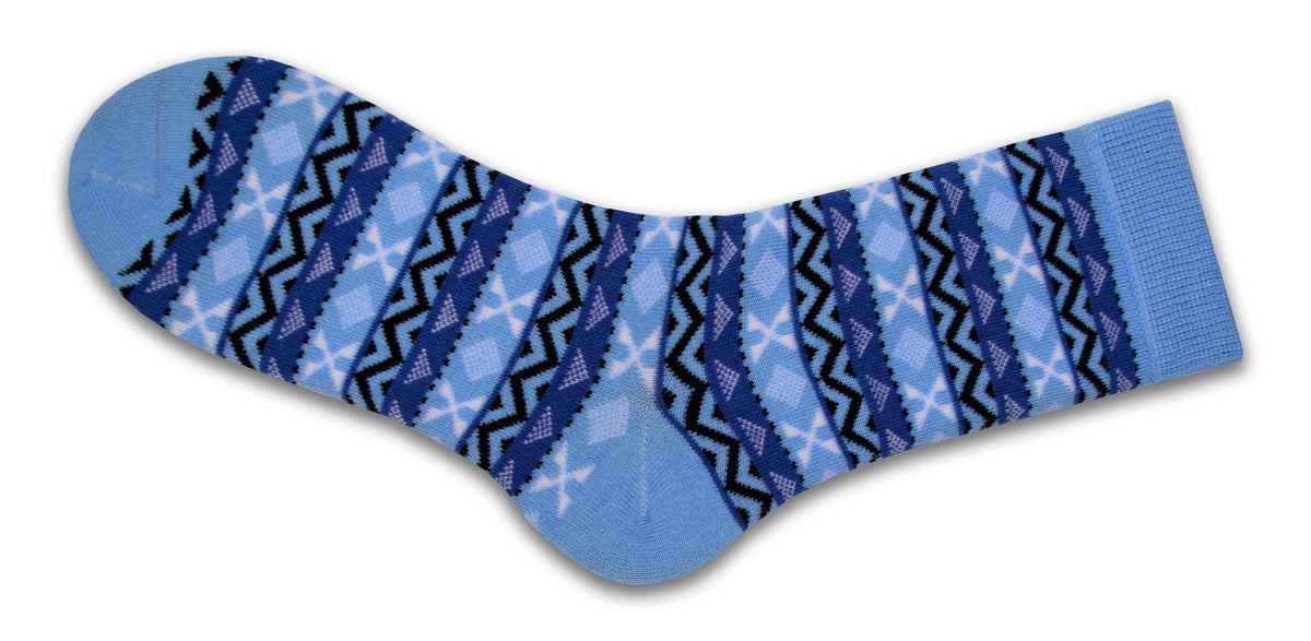 Women's Acrylic Fairisle Crew Socks - 2 Pairs