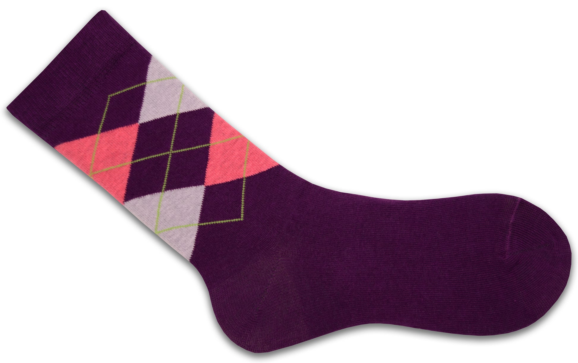 Cotton Argyle Crew Women's Socks