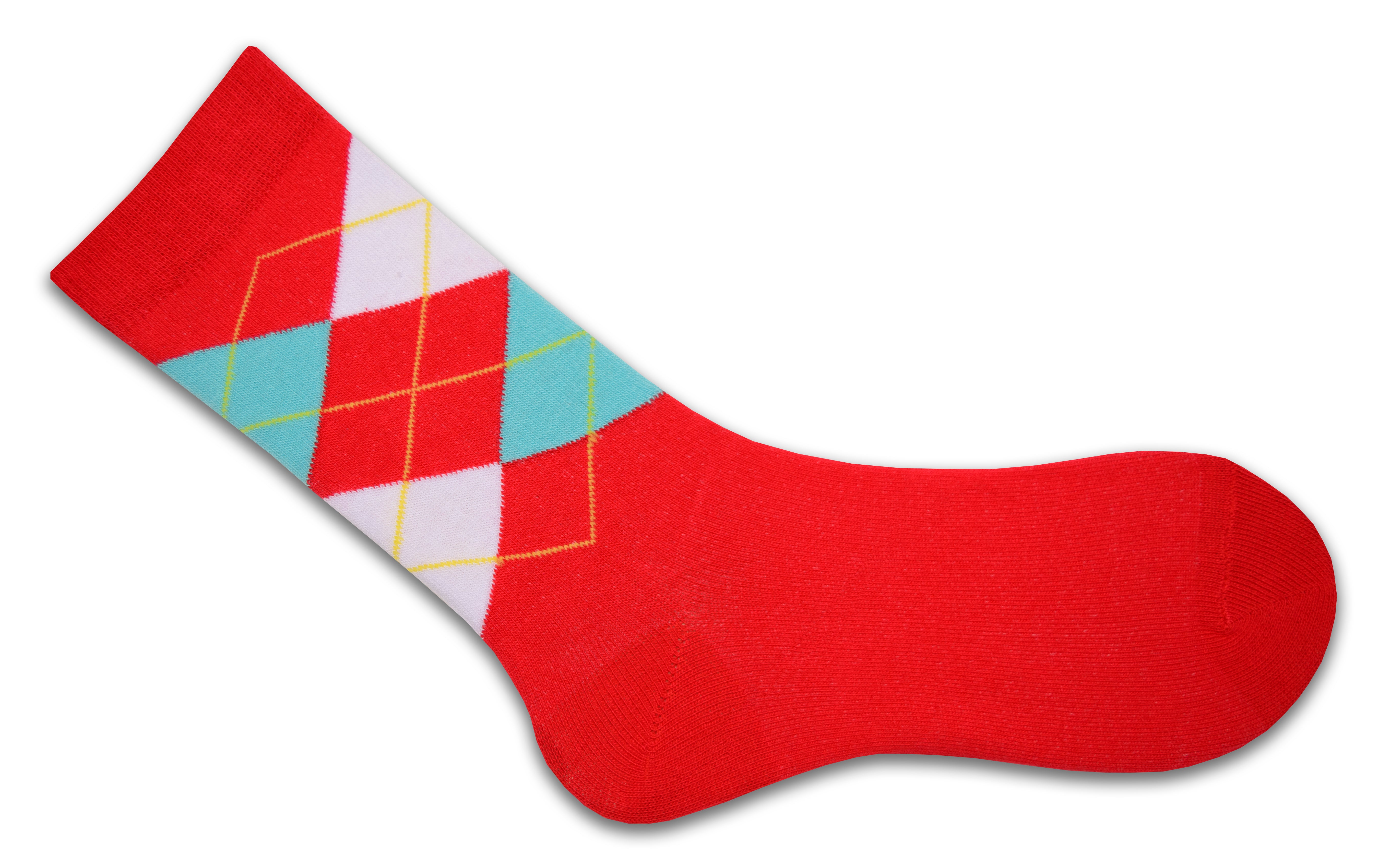 Cotton Argyle Crew Women's Socks