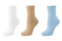 Wide Calf Crew Socks for Women Classic Colors and Luxurious Feeling with Seamless Toe, Reinforced Toe and Heel