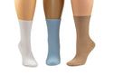 Wide Calf Crew Socks for Women Classic Colors and Luxurious Feeling with Seamless Toe, Reinforced Toe and Heel