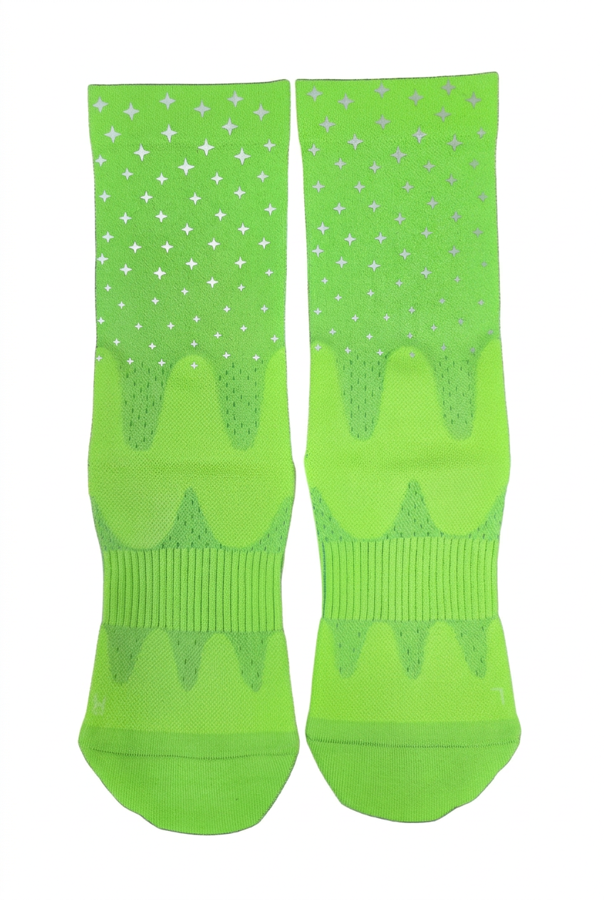 Reflective Sports Compression Socks with Arch Support – 15–20 mmHg