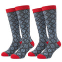 Men's Light Compression Knee High Socks - Great for Travel, Achy Tired Legs for Shoe Size 10-13 and Big & Tall Shoe Size 13-15