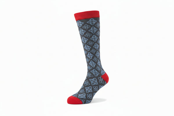 Men's Light Compression Knee High Socks - Great for Travel, Achy Tired Legs for Shoe Size 10-13 and Big & Tall Shoe Size 13-15