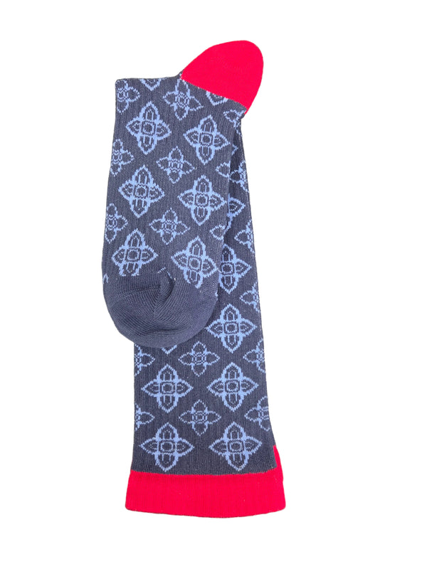 Men's Light Compression Knee High Socks - Great for Travel, Achy Tired Legs for Shoe Size 10-13 and Big & Tall Shoe Size 13-15