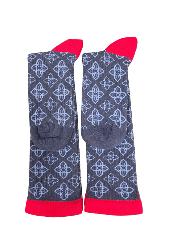 Men's Light Compression Knee High Socks - Great for Travel, Achy Tired Legs for Shoe Size 10-13 and Big & Tall Shoe Size 13-15