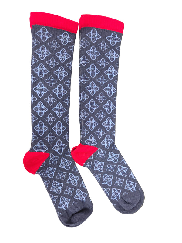 Men's Light Compression Knee High Socks - Great for Travel, Achy Tired Legs for Shoe Size 10-13 and Big & Tall Shoe Size 13-15