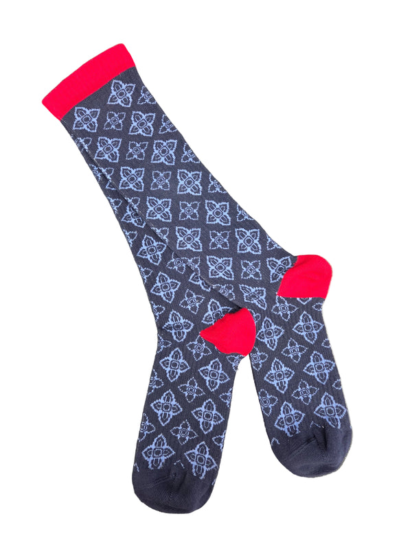 Men's Light Compression Knee High Socks - Great for Travel, Achy Tired Legs for Shoe Size 10-13 and Big & Tall Shoe Size 13-15
