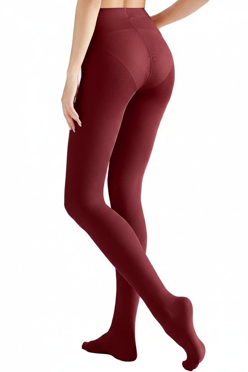 Nylon Tights for Women in Maroon - Perfect for Daily Wear, Nurses & Teachers in 1 Pair Packs