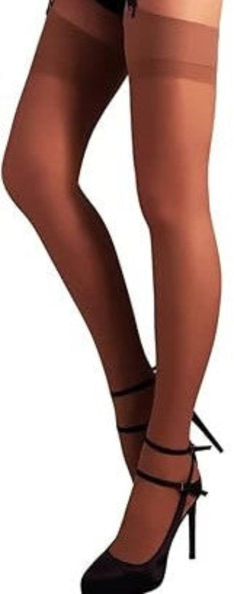Bas Mousse Fin EXCITING Ibiza Taille 2 - Bas Jarretelle En Polyamide 20 Deniers Beige - Neuf